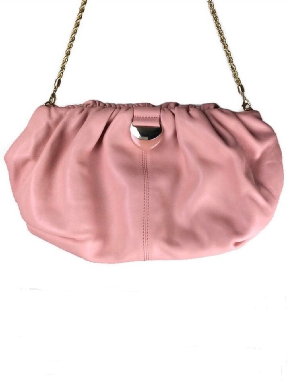 NWOT Loefler Randall Analeigh Ballet Pink Leather Slouchy Clutch